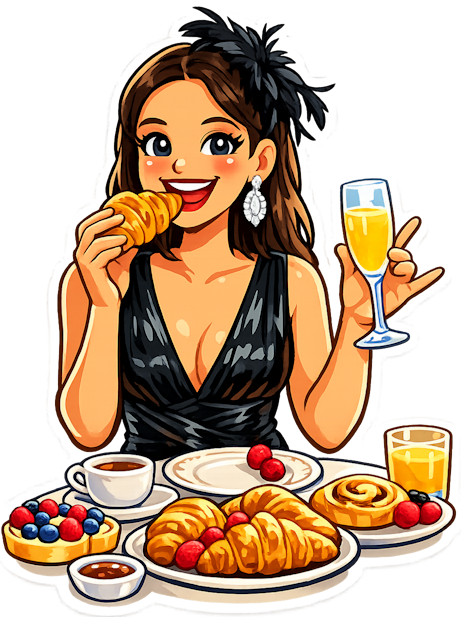 Animated character reminding guests to book